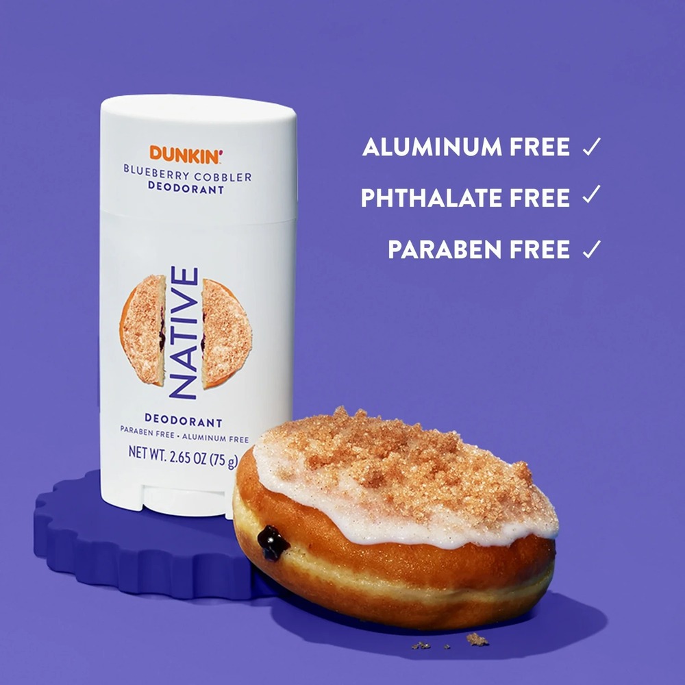 Native x Dunkin Blueberry Cobbler Aluminum Paraben Free Deodorant 2.65oz - 2Pack - Picture 3 of 8